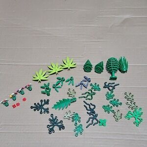 LEGO Plants Trees Lot 1+ oz Various Colors And‎ Types Flowers Leaves Veg